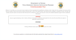 Desktop Screenshot of dodffcert.com