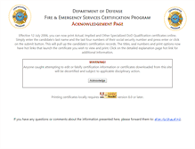 Tablet Screenshot of dodffcert.com